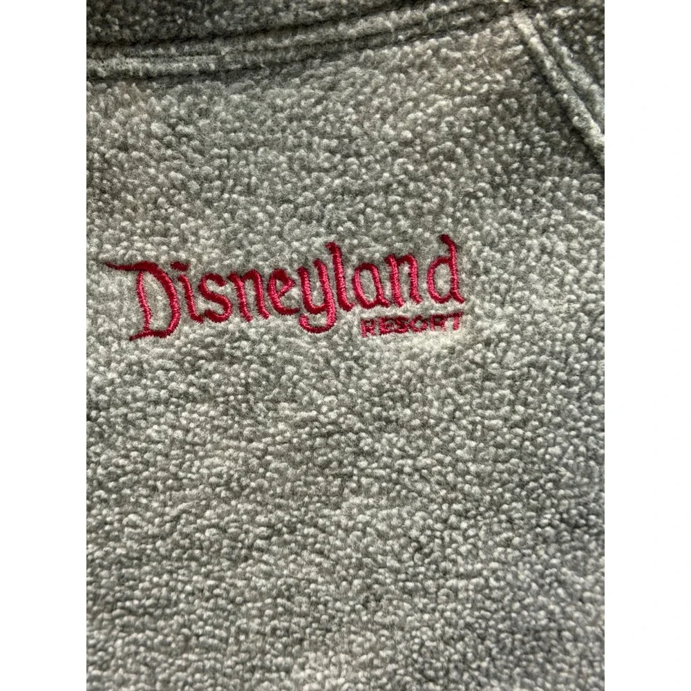 Disney Parks Kids Grey Pink Mickey Minnie Mouse Fleece Zip‎ Jacket Thumbholes L
